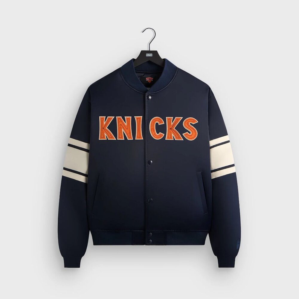 Kith for the New York Knicks Classic Satin Bomber Jacket - Picture 3 of 5